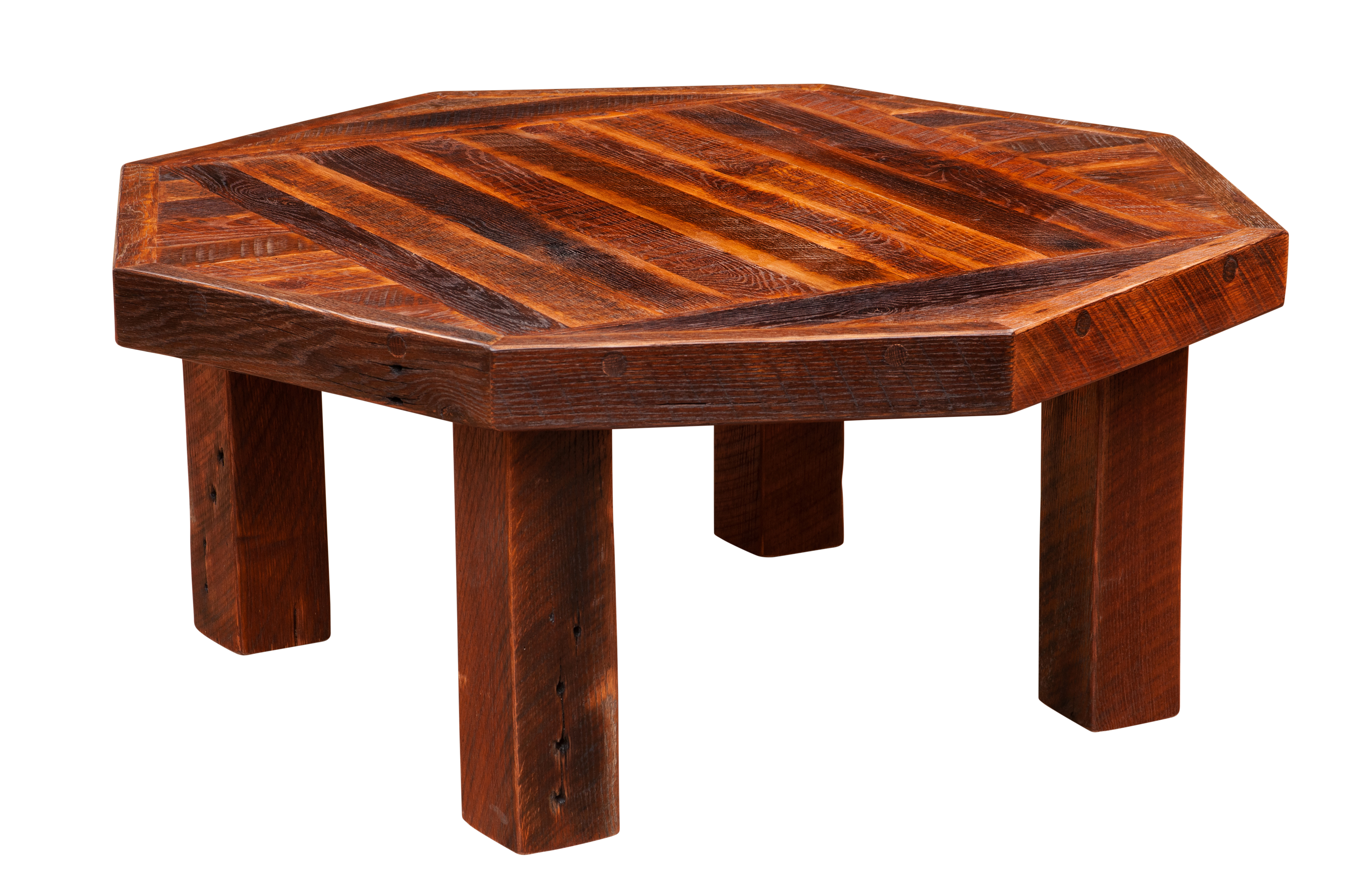 Octagon Artisan Coffee Table - Fireside Lodge Furniture Company